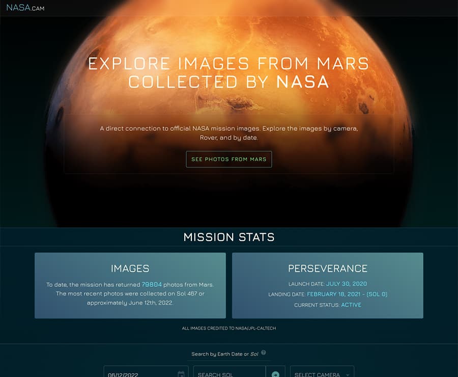 NASA.cam Screenshot